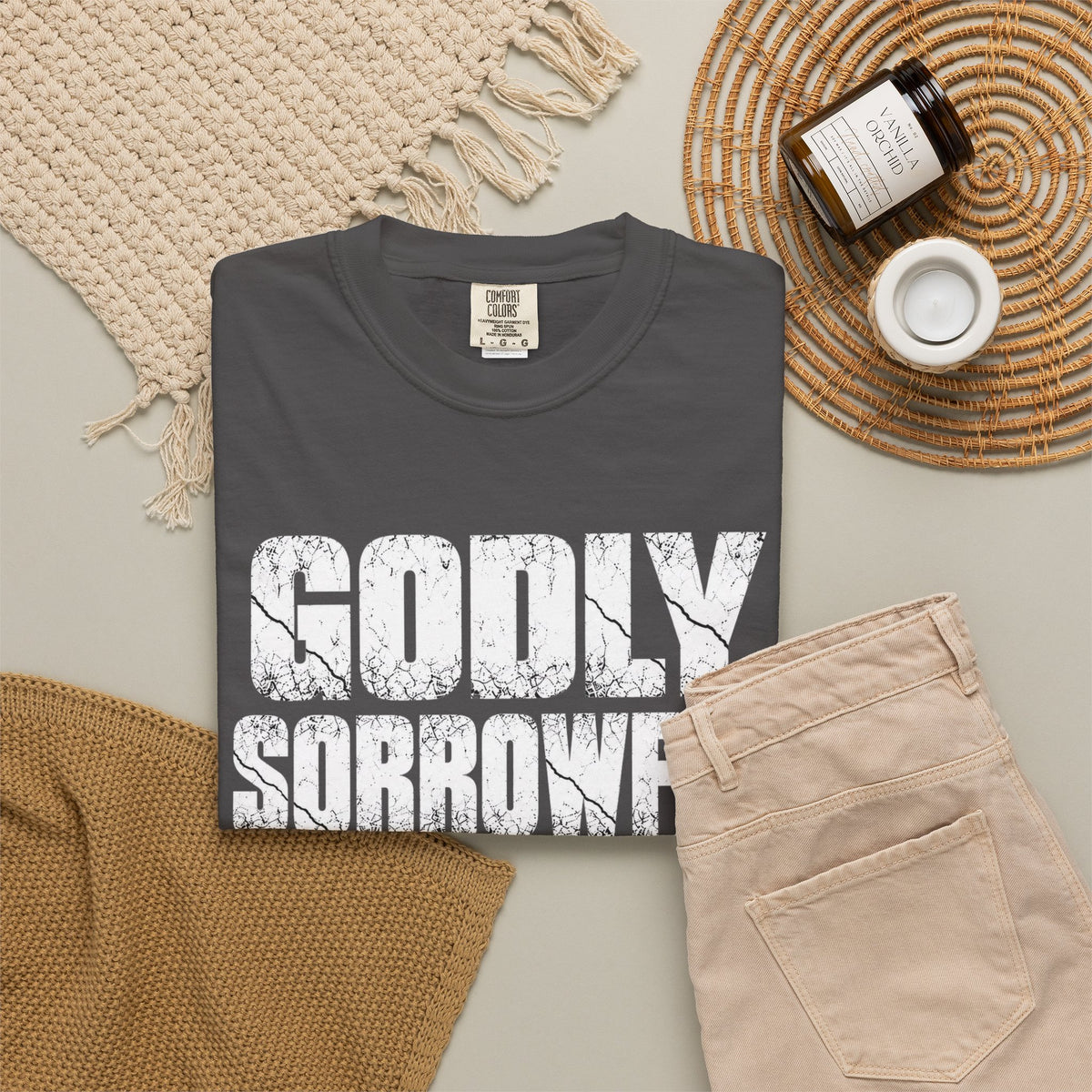 Godly Sorrowful Repentance Leads to Salvation T-Shirt — 2 Corinthians 7:10 Christian Faith Tee