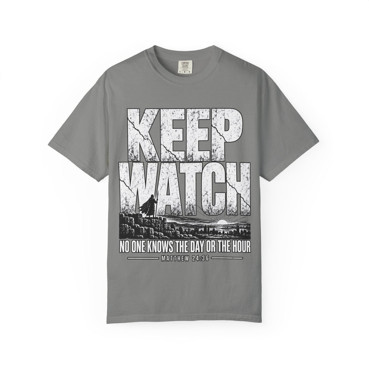 Keep Watch T-Shirt — "Keep Watch: No One Knows the Day or the Hour" Christian Graphic Tee