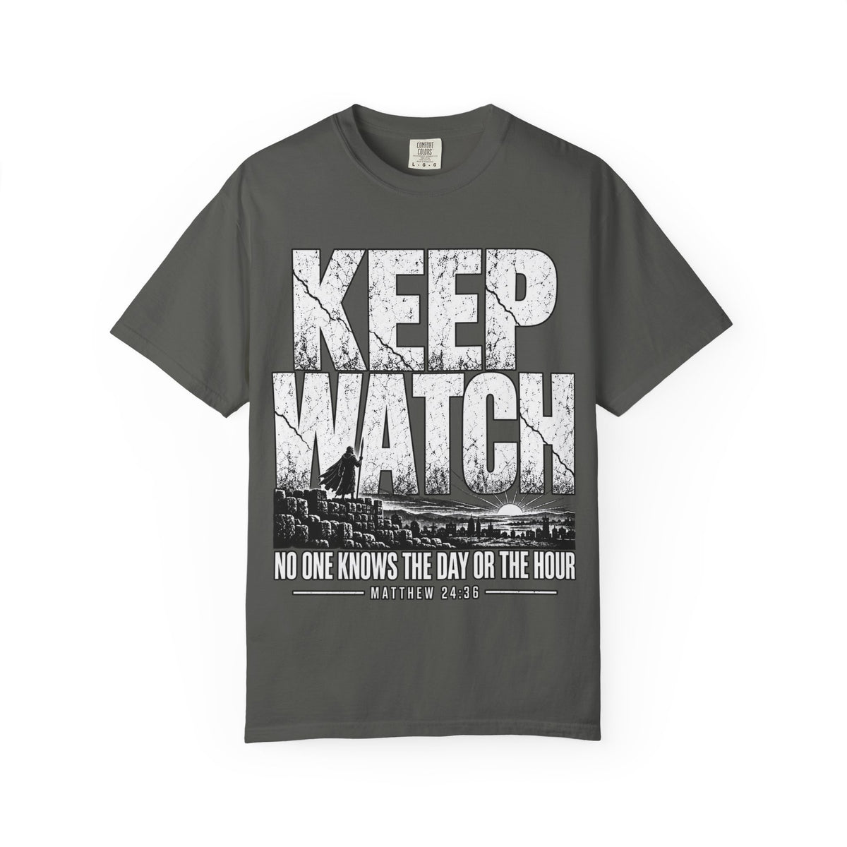 Keep Watch T-Shirt — "Keep Watch: No One Knows the Day or the Hour" Christian Graphic Tee