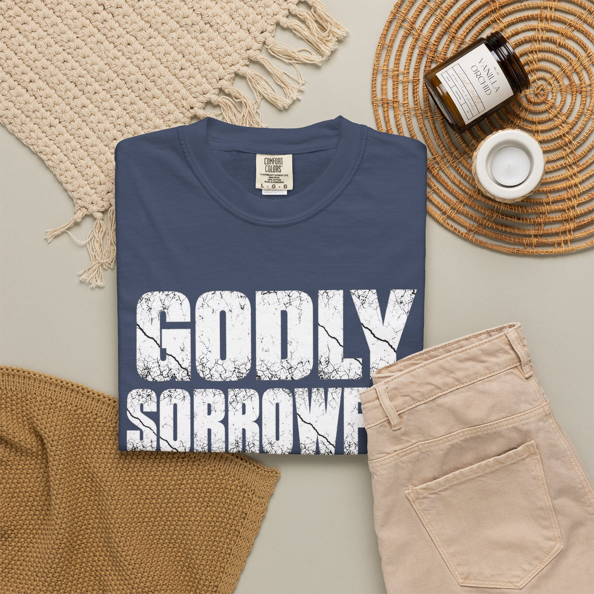 Godly Sorrowful Repentance Leads to Salvation T-Shirt — 2 Corinthians 7:10 Christian Faith Tee
