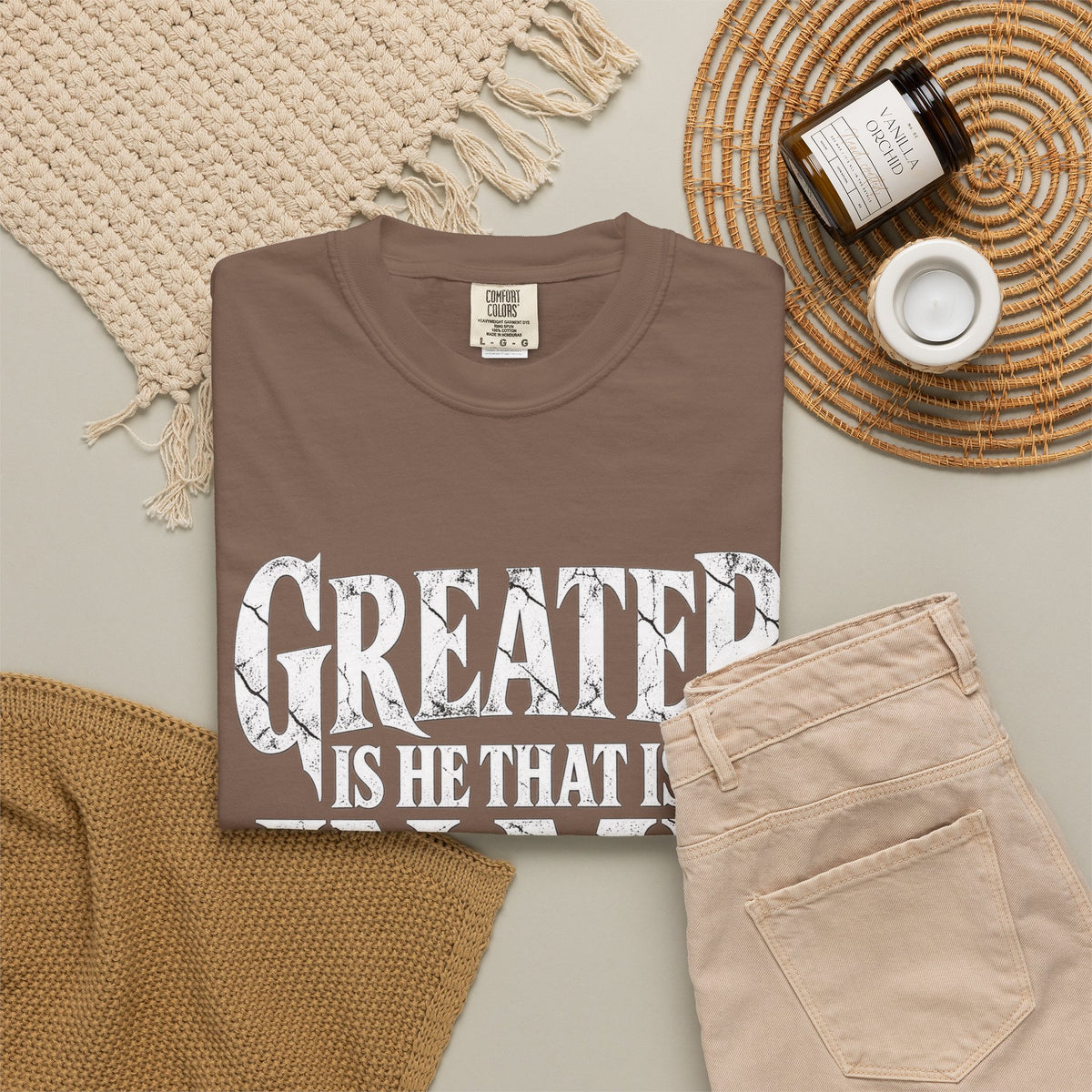 Copy of Christian T-Shirt — "Blessed Is He Who Comes In The Name Of The Lord" Bible Verse Tee