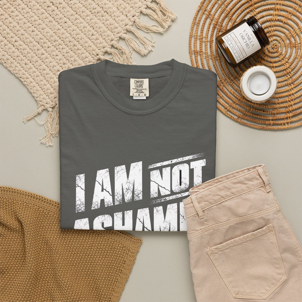 Christian Quote T-Shirt — "Every Knee Shall Bow" Scripture Tee