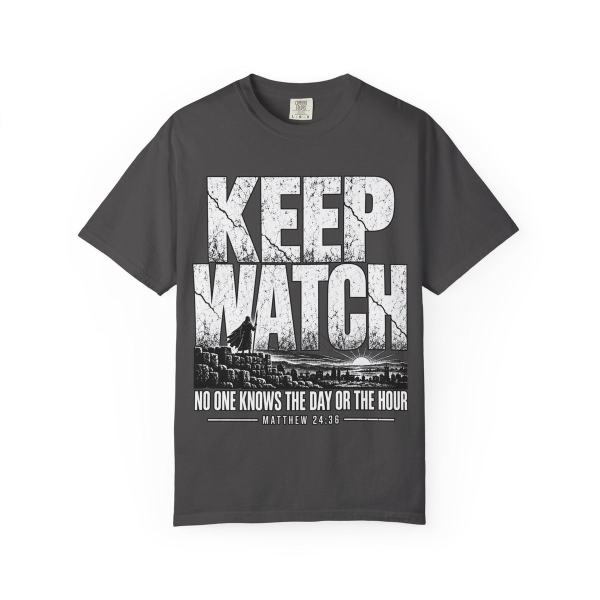 Keep Watch T-Shirt — "Keep Watch: No One Knows the Day or the Hour" Christian Graphic Tee