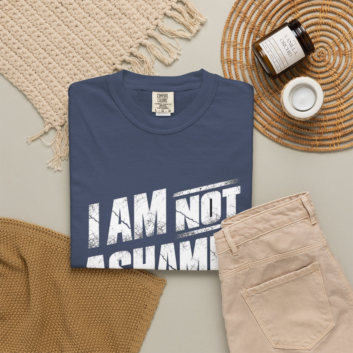 Christian Quote T-Shirt — "Every Knee Shall Bow" Scripture Tee