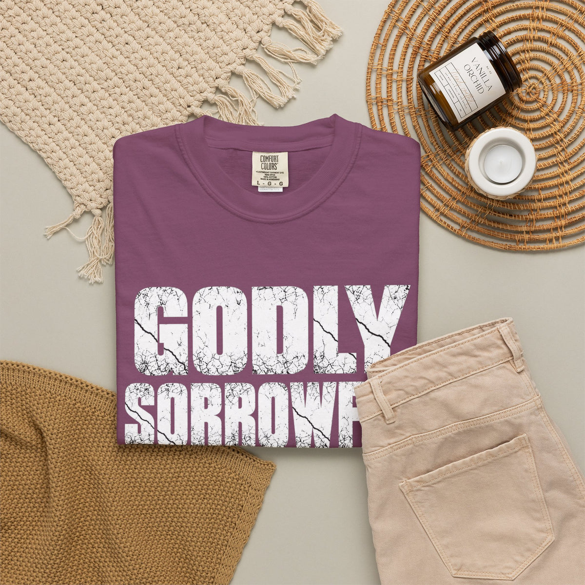 Godly Sorrowful Repentance Leads to Salvation T-Shirt — 2 Corinthians 7:10 Christian Faith Tee
