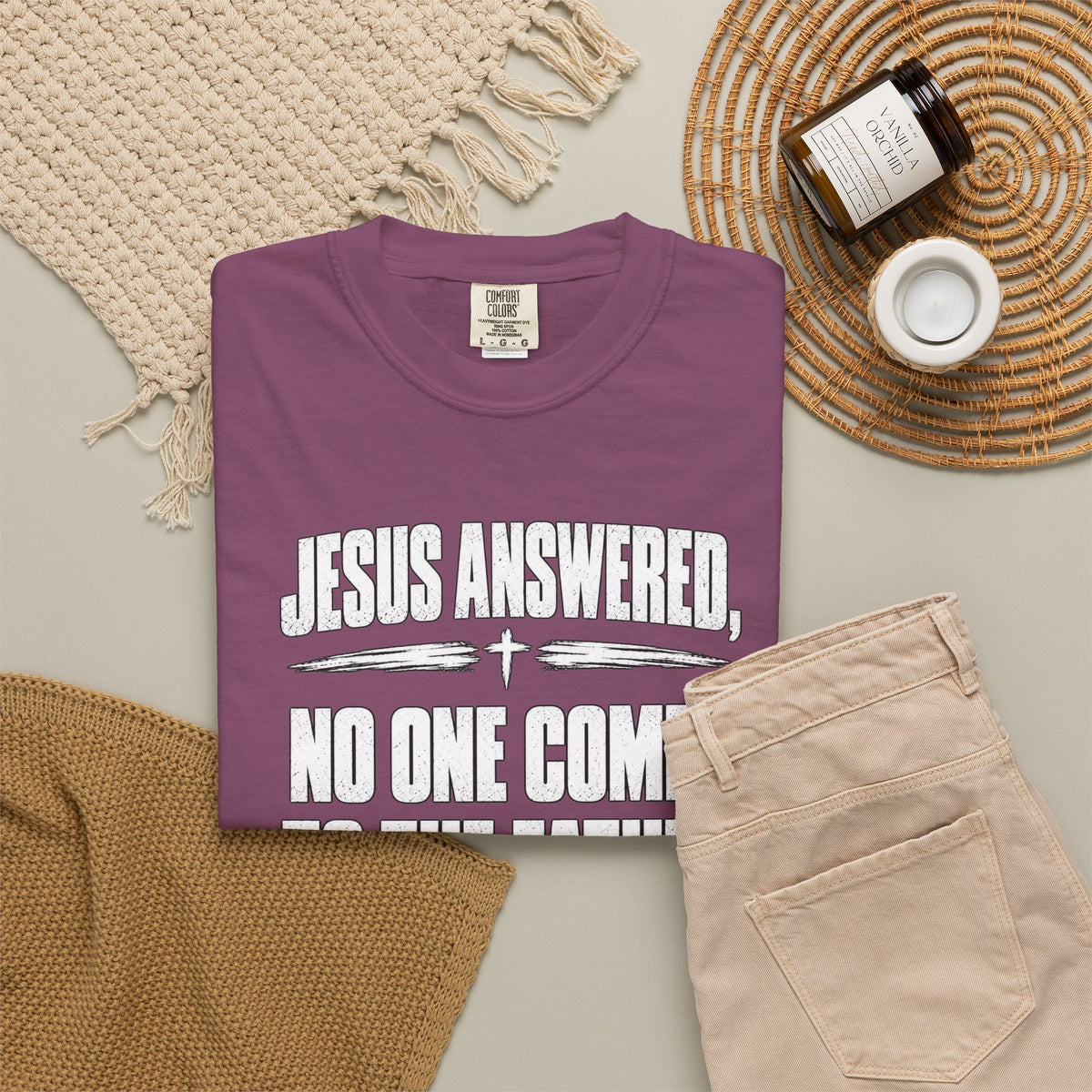 Jesus Answered "No One Comes to the Father Except Through Me" T-Shirt