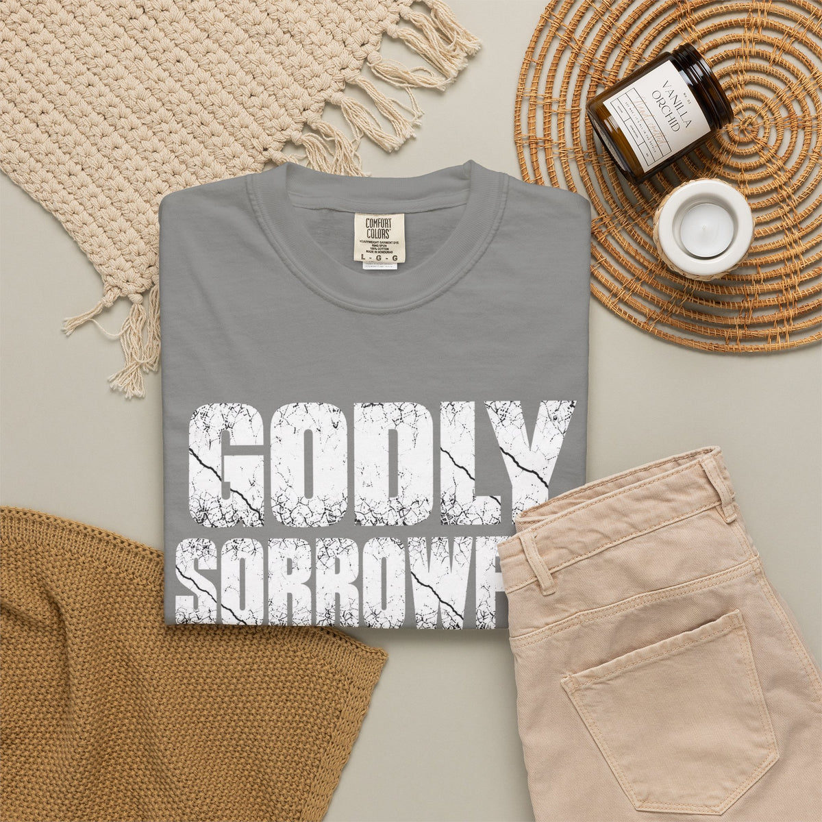Godly Sorrowful Repentance Leads to Salvation T-Shirt — 2 Corinthians 7:10 Christian Faith Tee