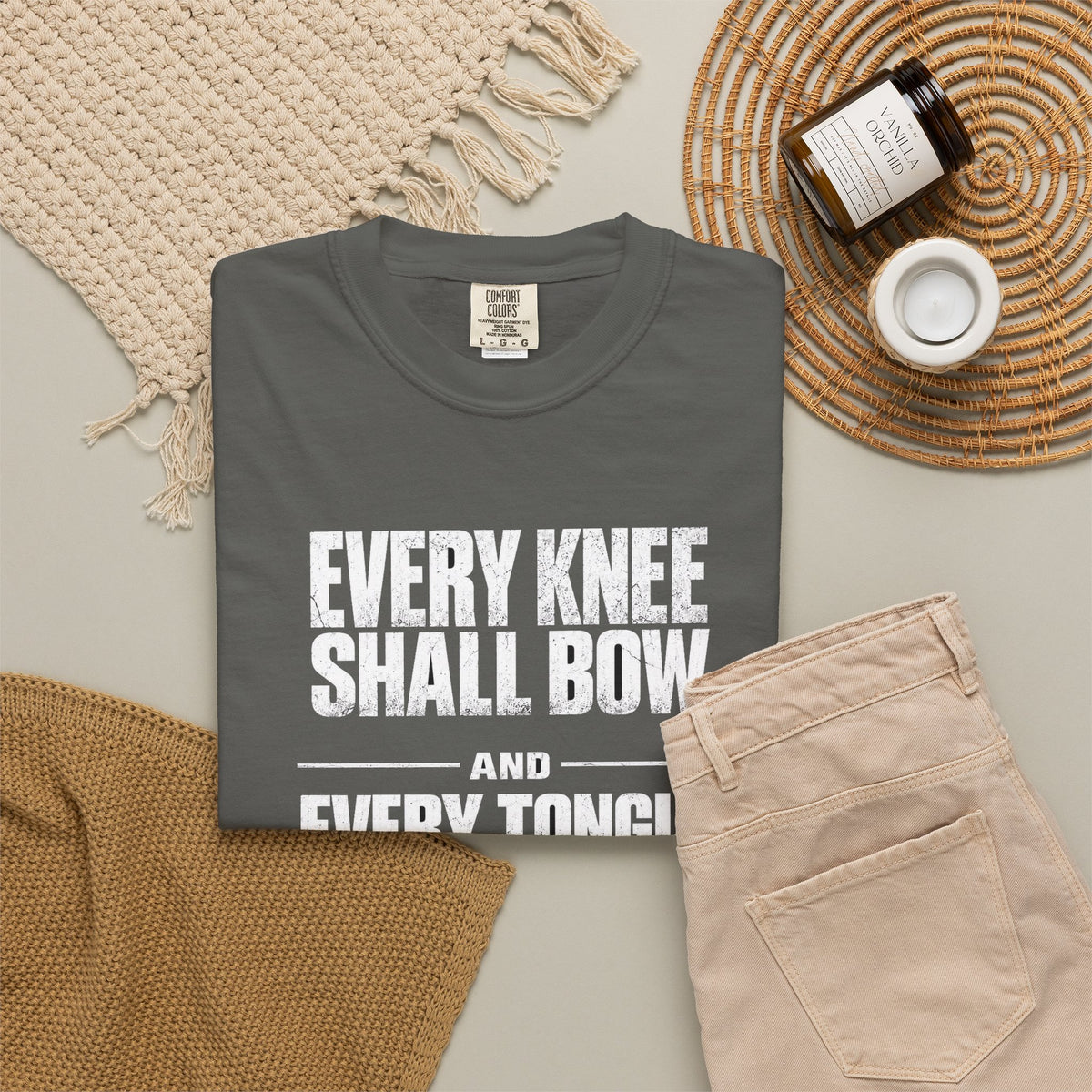 Copy of Christian T-Shirt — "Blessed Is He Who Comes In The Name Of The Lord" Bible Verse Tee