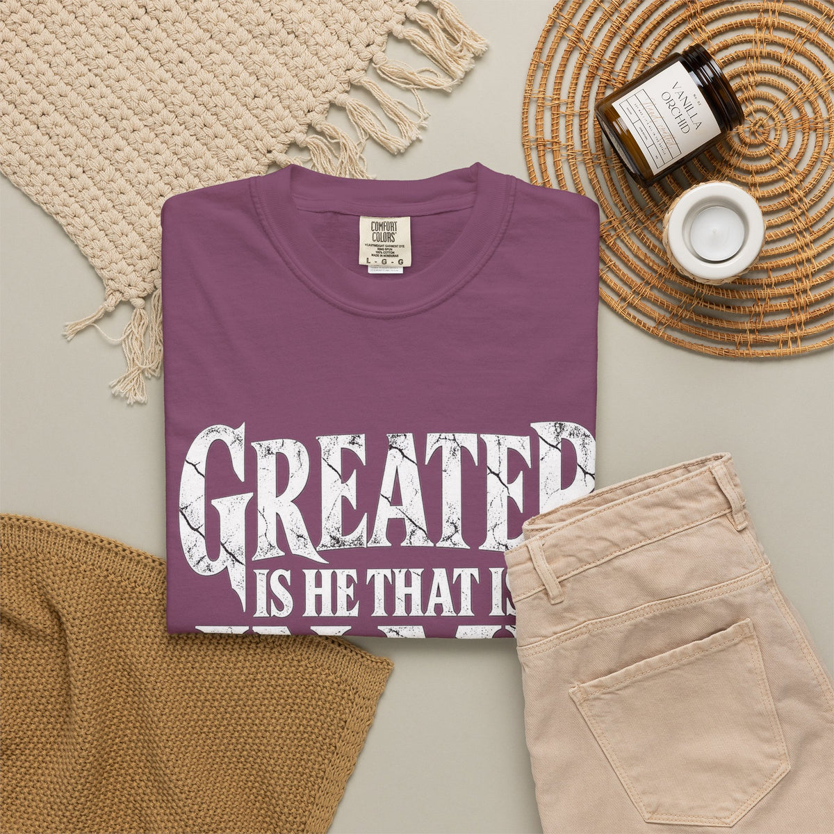 Copy of Christian T-Shirt — "Blessed Is He Who Comes In The Name Of The Lord" Bible Verse Tee