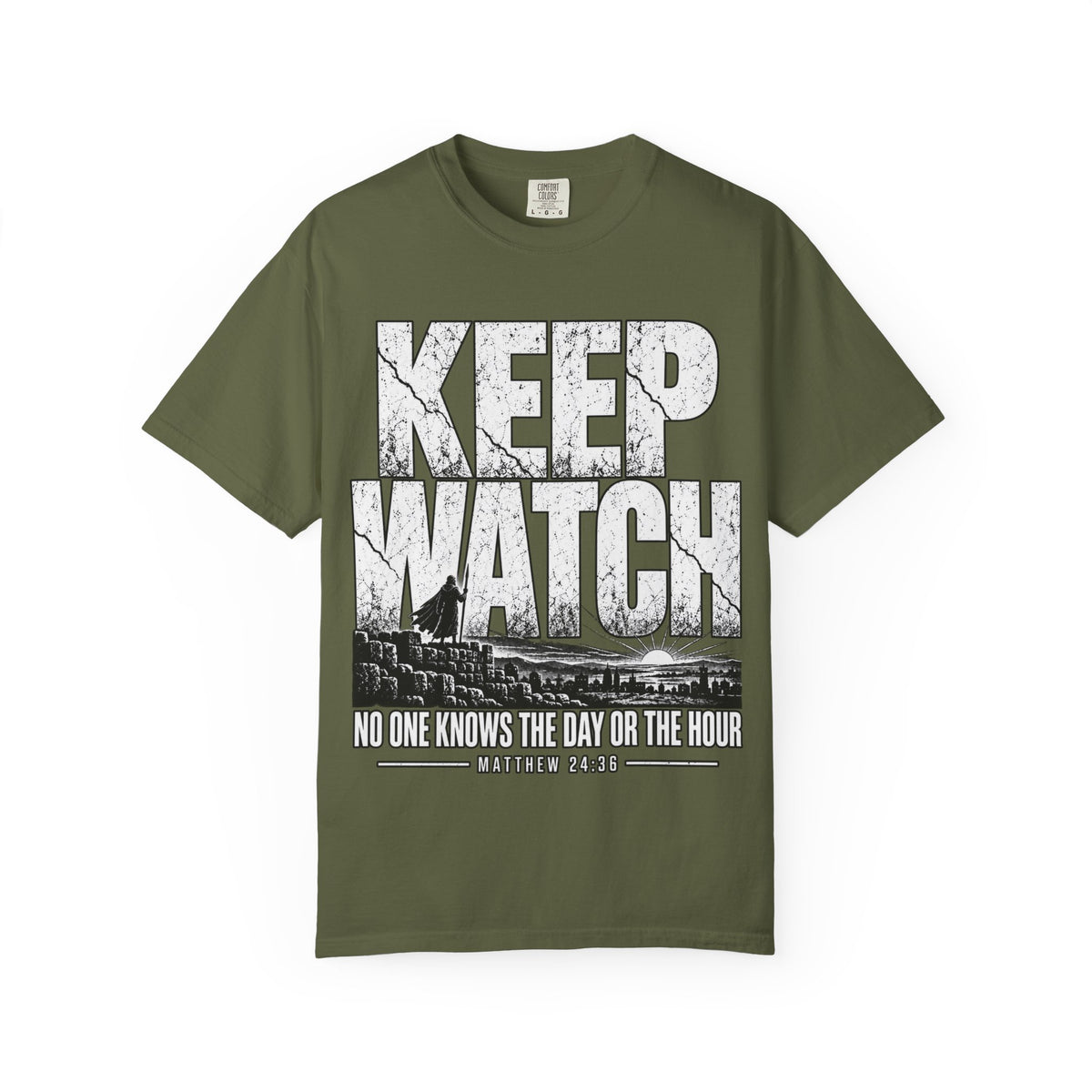 Keep Watch T-Shirt — "Keep Watch: No One Knows the Day or the Hour" Christian Graphic Tee