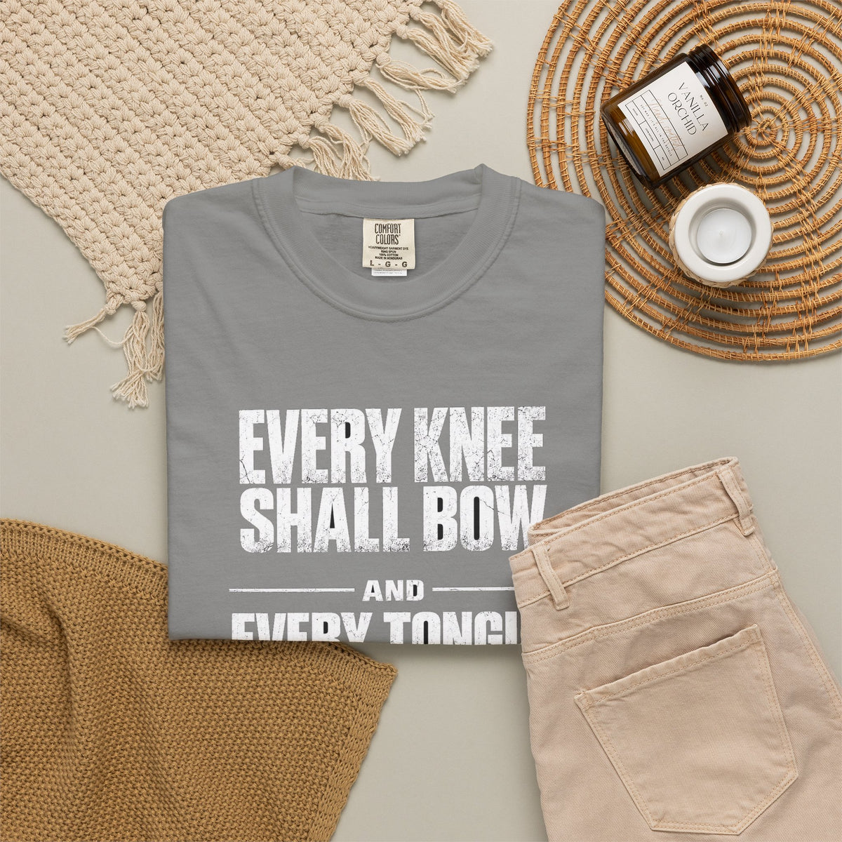 Copy of Christian T-Shirt — "Blessed Is He Who Comes In The Name Of The Lord" Bible Verse Tee
