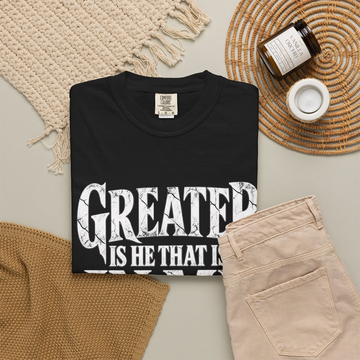 Copy of Christian T-Shirt — "Blessed Is He Who Comes In The Name Of The Lord" Bible Verse Tee