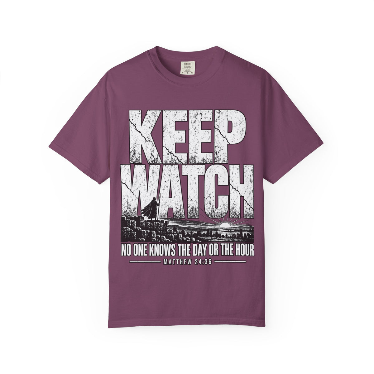 Keep Watch T-Shirt — "Keep Watch: No One Knows the Day or the Hour" Christian Graphic Tee