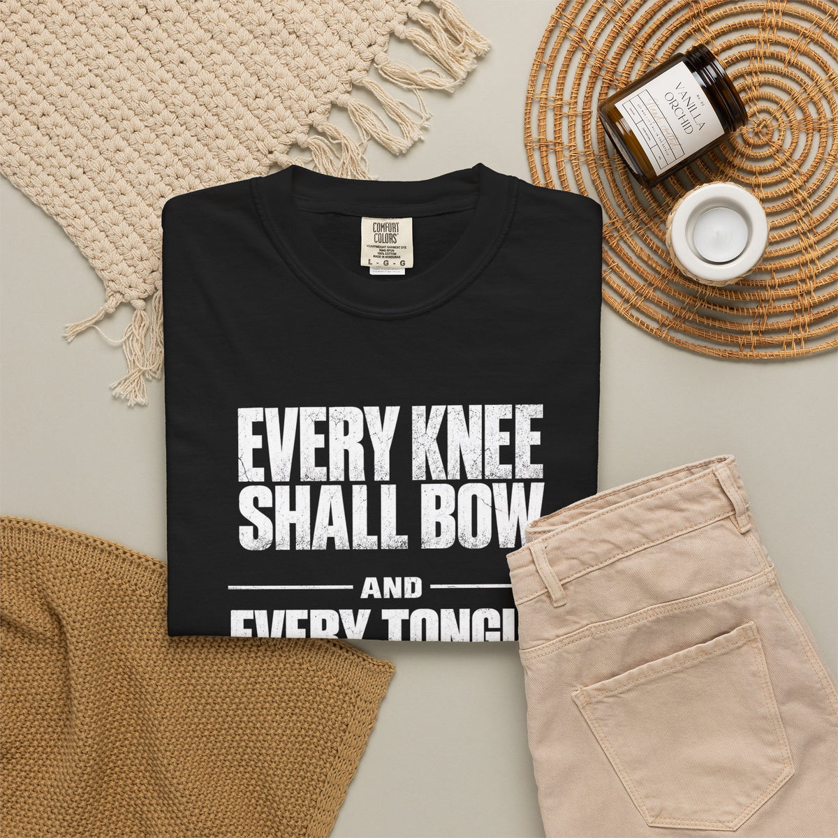 Copy of Christian T-Shirt — "Blessed Is He Who Comes In The Name Of The Lord" Bible Verse Tee