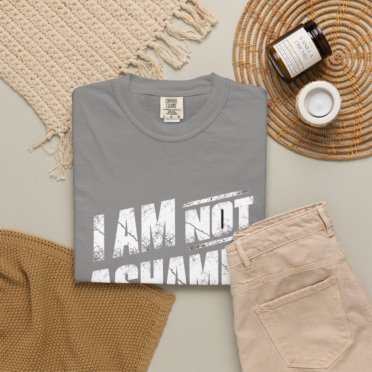 Christian Quote T-Shirt — "Every Knee Shall Bow" Scripture Tee