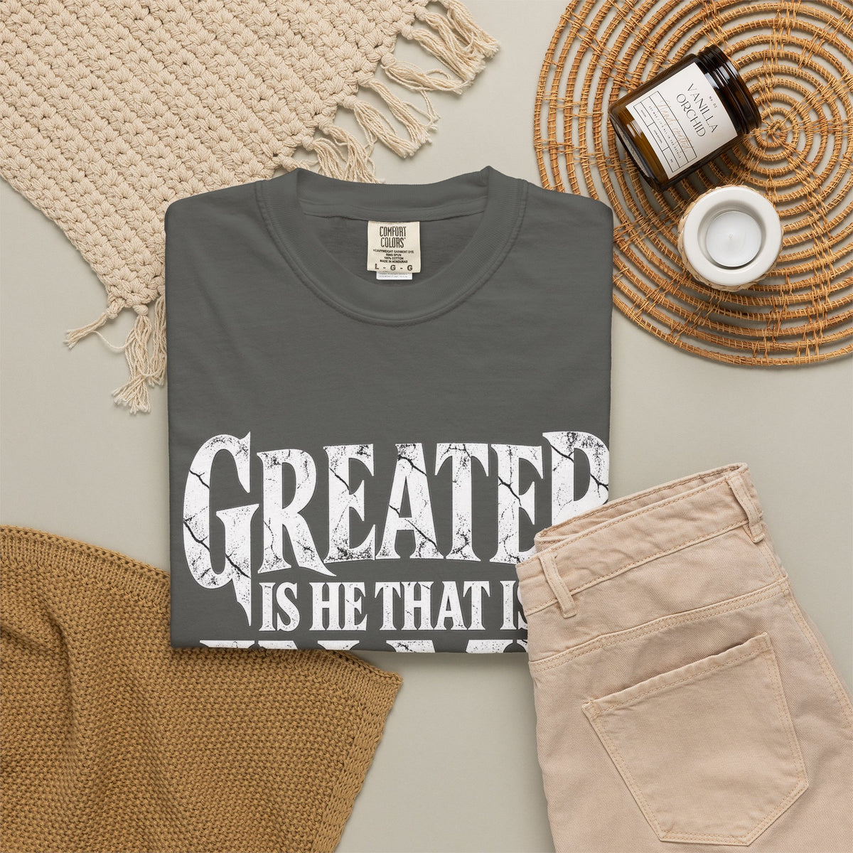 Copy of Christian T-Shirt — "Blessed Is He Who Comes In The Name Of The Lord" Bible Verse Tee