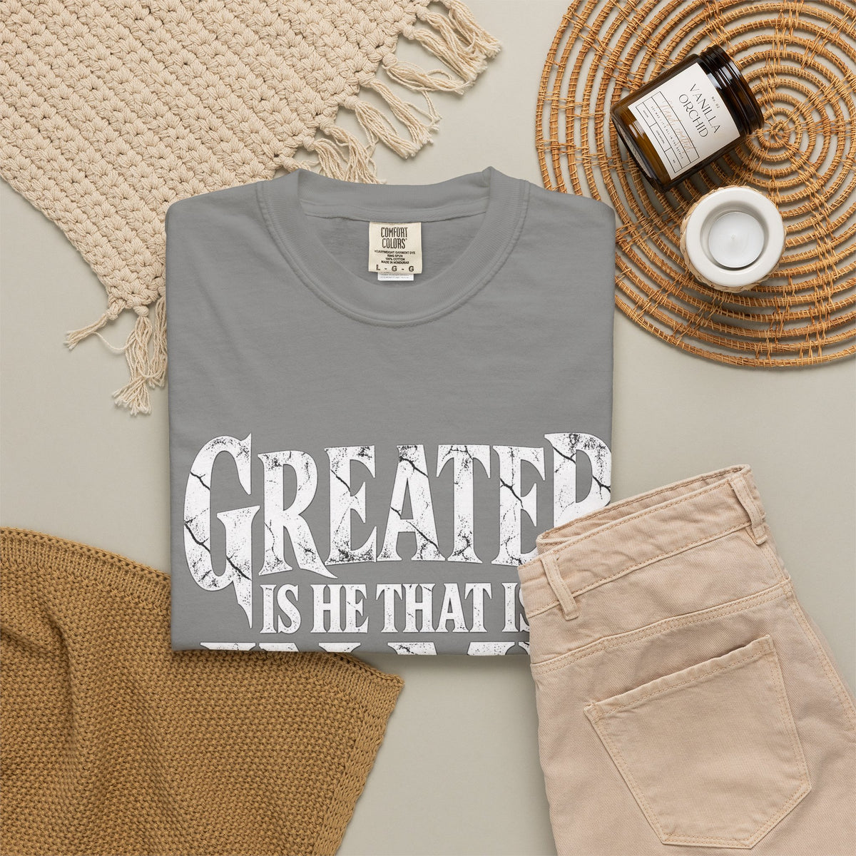 Copy of Christian T-Shirt — "Blessed Is He Who Comes In The Name Of The Lord" Bible Verse Tee