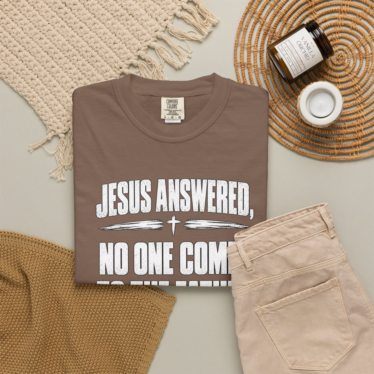 Jesus Answered "No One Comes to the Father Except Through Me" T-Shirt