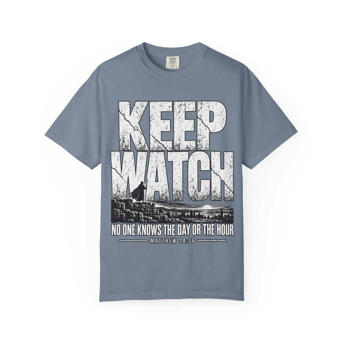 Keep Watch T-Shirt — "Keep Watch: No One Knows the Day or the Hour" Christian Graphic Tee