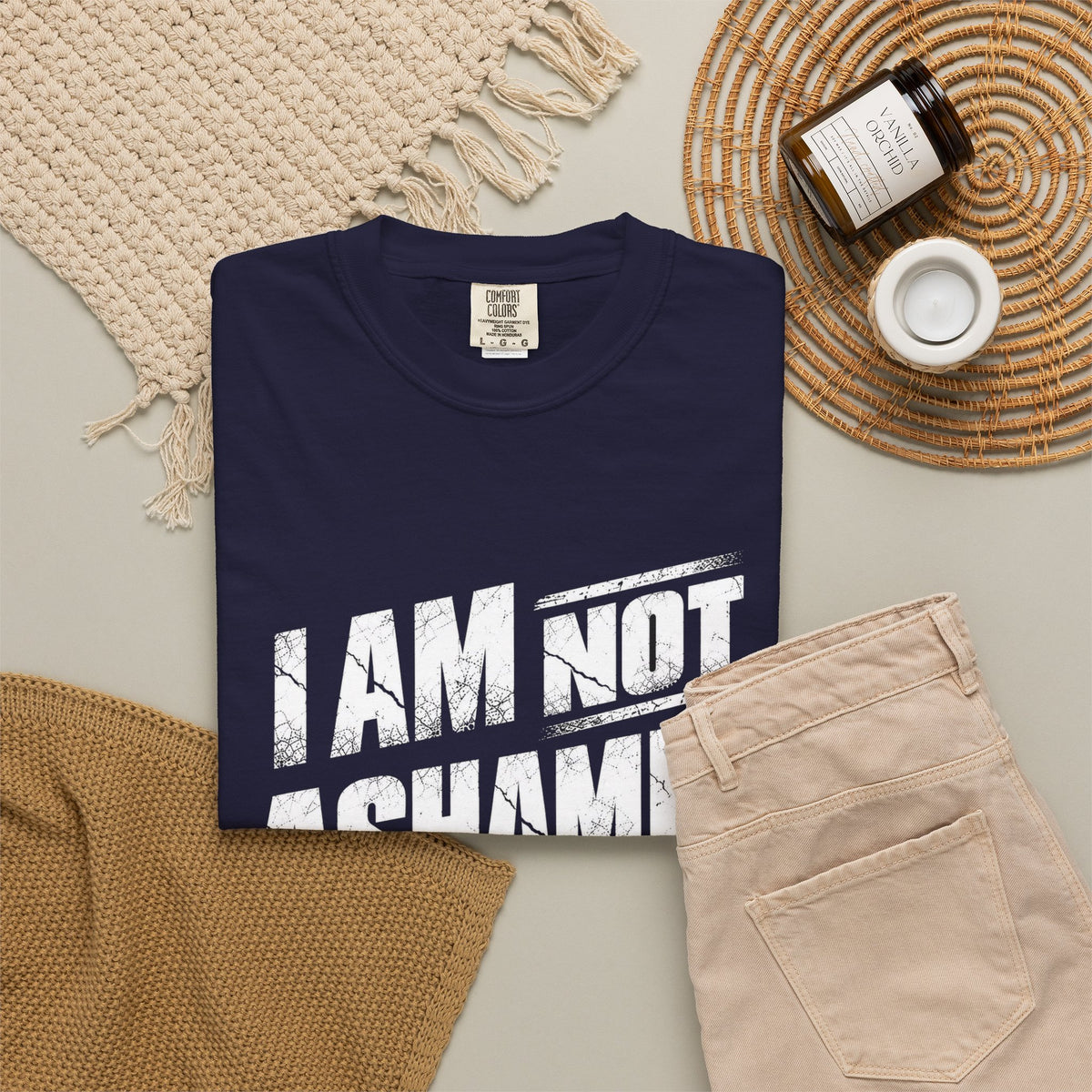 Christian Quote T-Shirt — "Every Knee Shall Bow" Scripture Tee