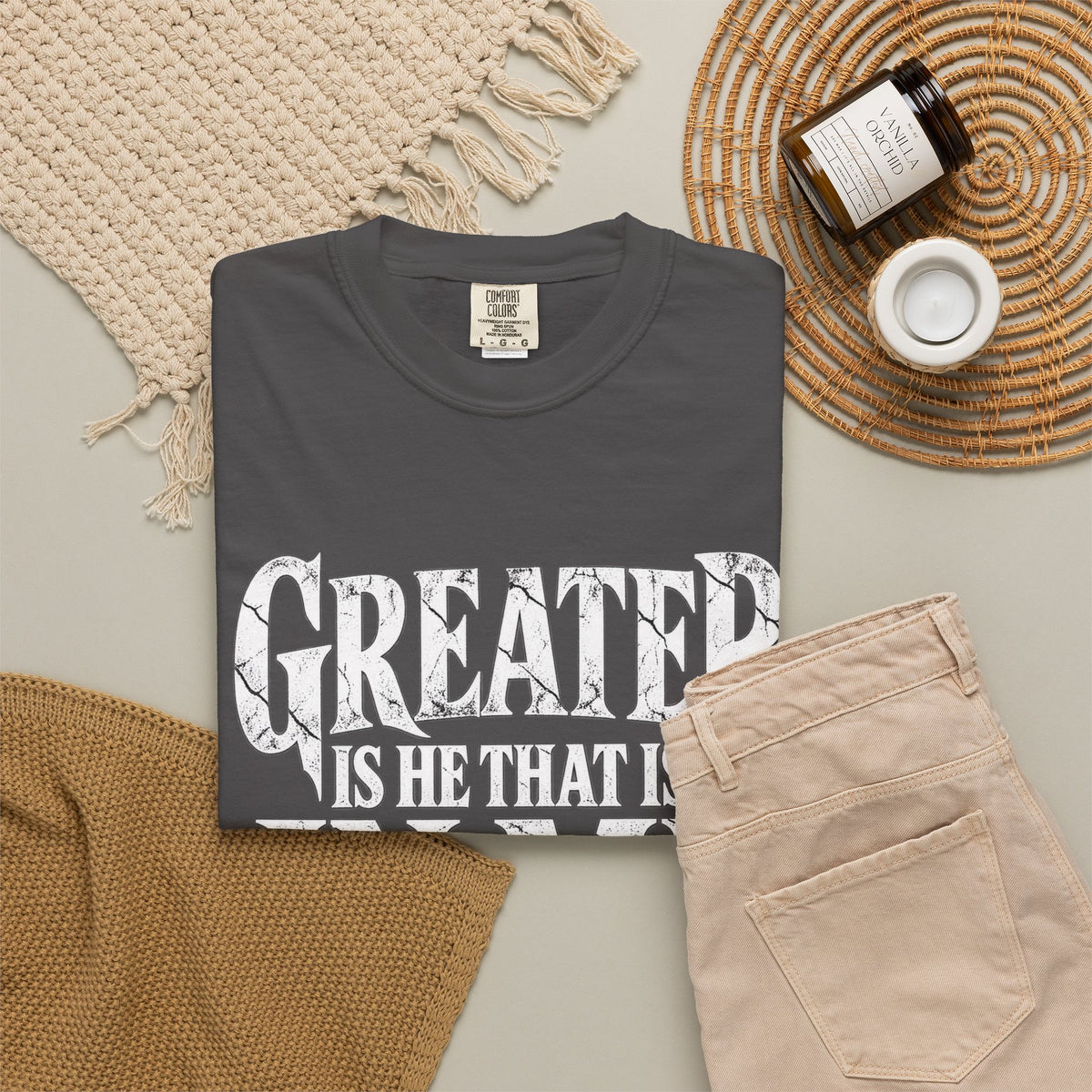 Copy of Christian T-Shirt — "Blessed Is He Who Comes In The Name Of The Lord" Bible Verse Tee