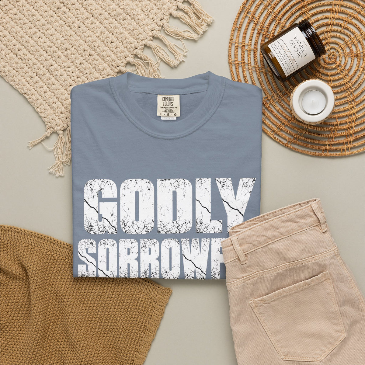 Godly Sorrowful Repentance Leads to Salvation T-Shirt — 2 Corinthians 7:10 Christian Faith Tee