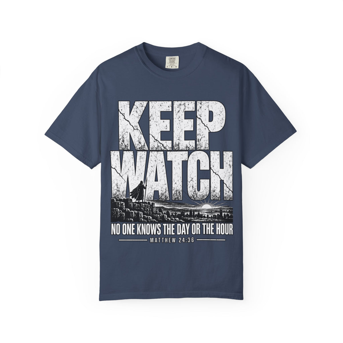 Keep Watch T-Shirt — "Keep Watch: No One Knows the Day or the Hour" Christian Graphic Tee