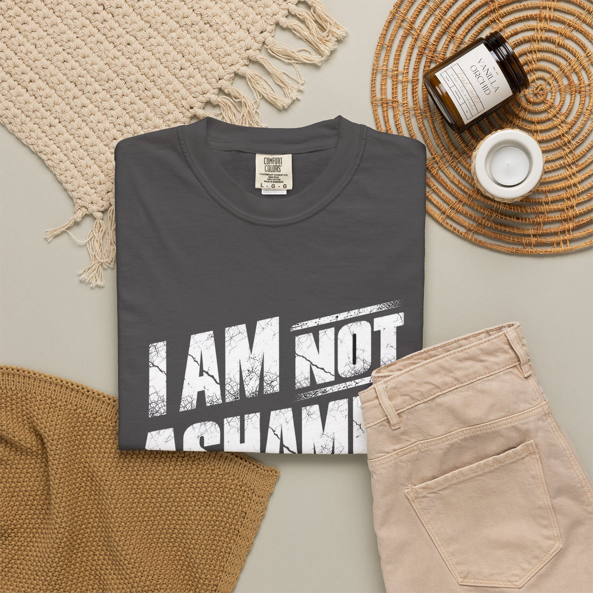 Christian Quote T-Shirt — "Every Knee Shall Bow" Scripture Tee